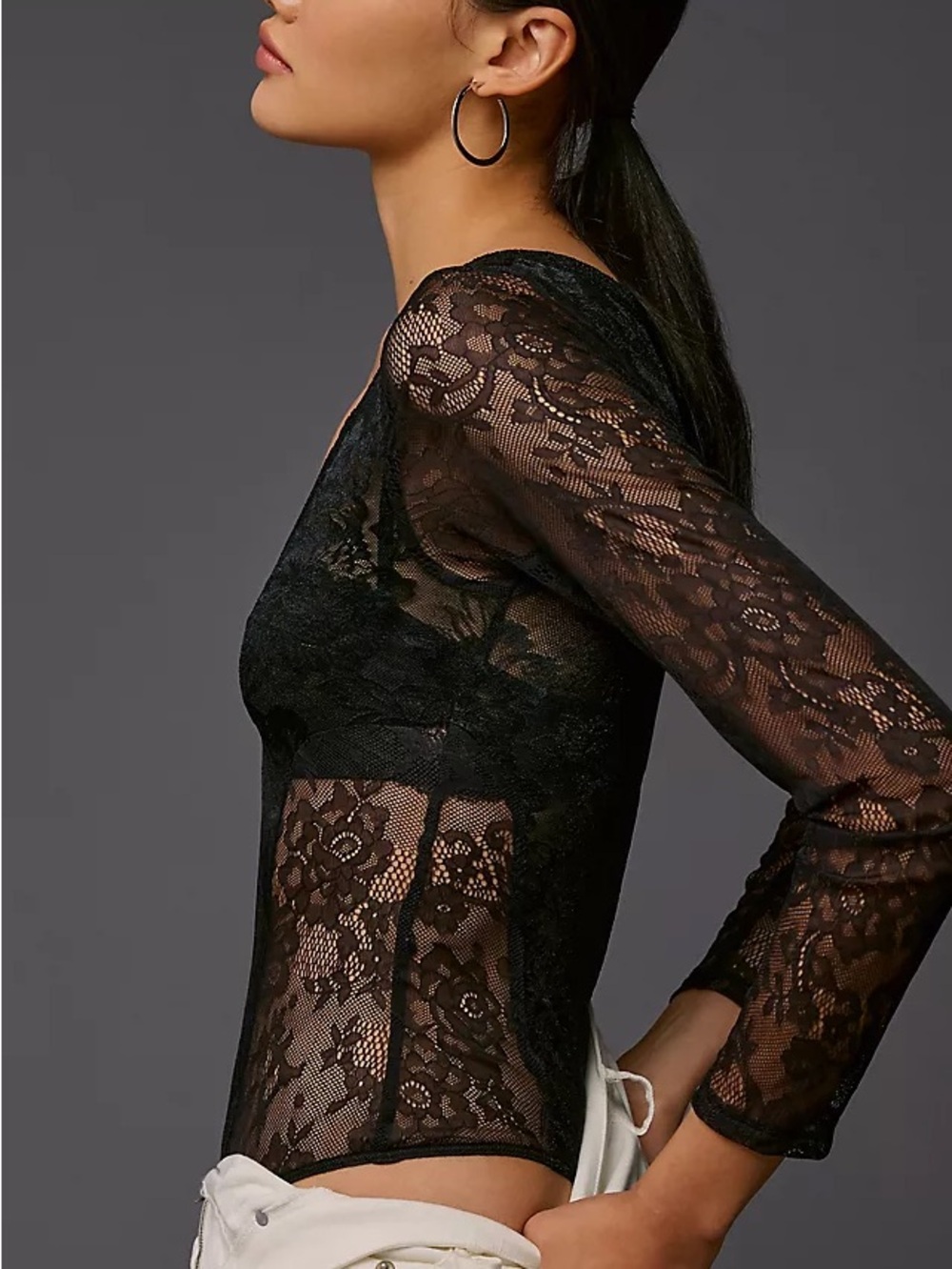 Anthropology lace bodysuit